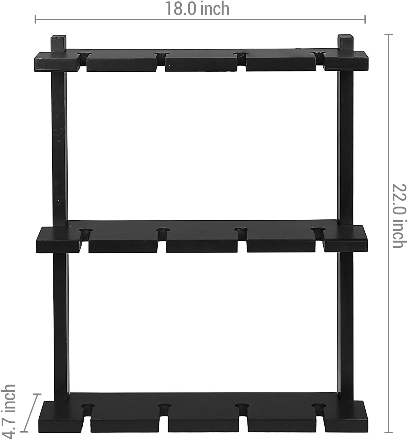 Wall Mount Wood Wine Glass Storage Rack