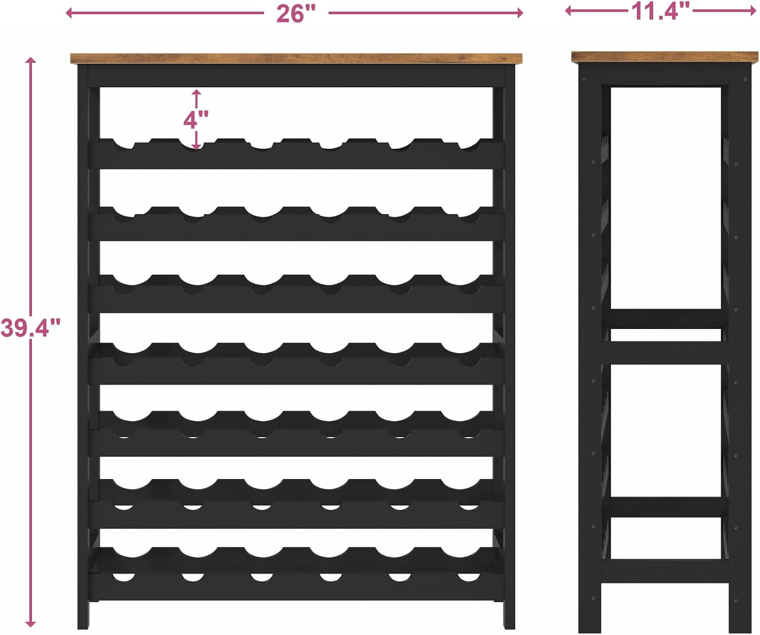 Freestanding Large Capacity Wine Storage Rack