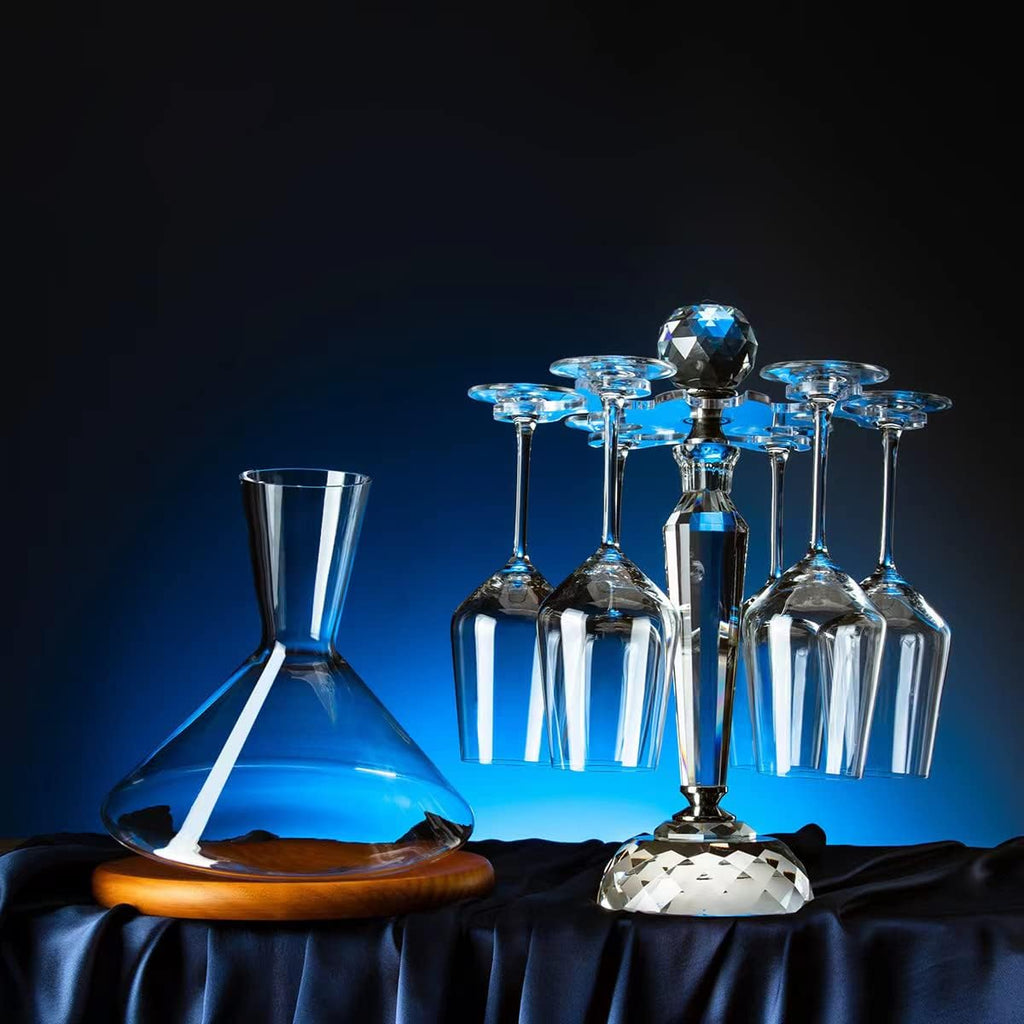 Rotating Desktop Wine Glass Holder