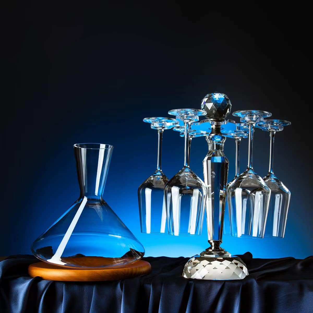 Rotating Desktop Wine Glass Holder