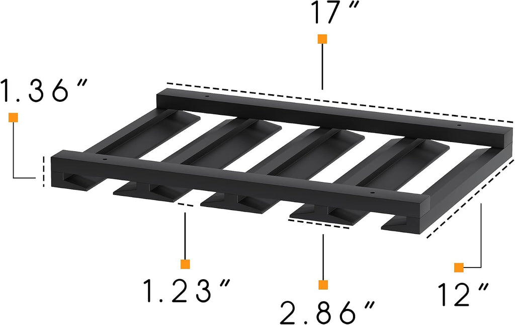 Under Cabinet Wood Stemware Glass Holder