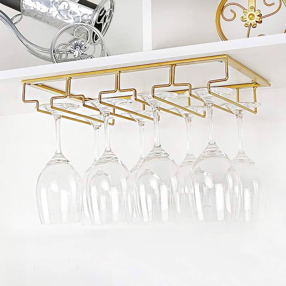 Gold Under Cabinet Metal Glass Hanger