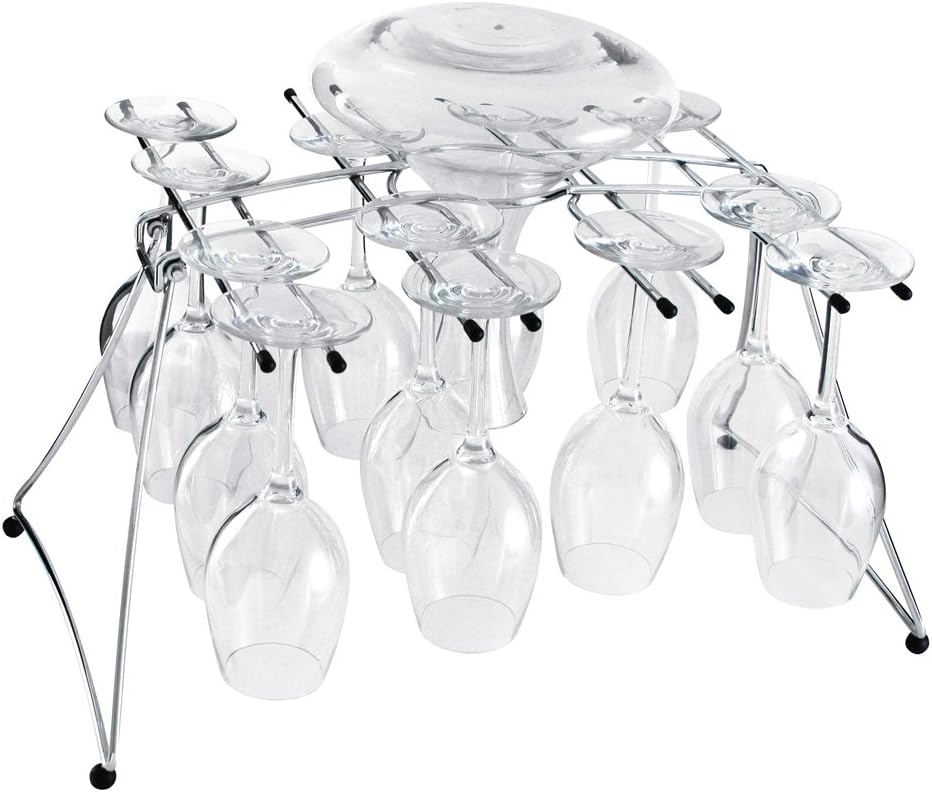 Foldable Wine Glass Drying Storage Rack