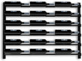 Black Metal Wall Wine Storage Rack