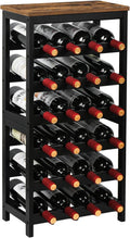 6-Tier Bamboo Freestanding Wine Display Rack