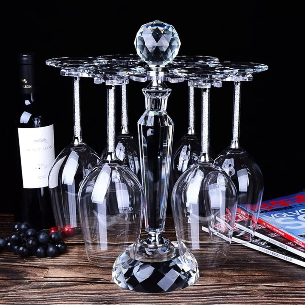 Rotating Desktop Wine Glass Holder