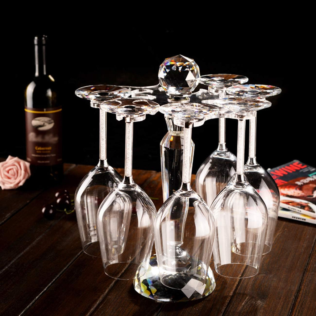 Rotating Desktop Wine Glass Holder