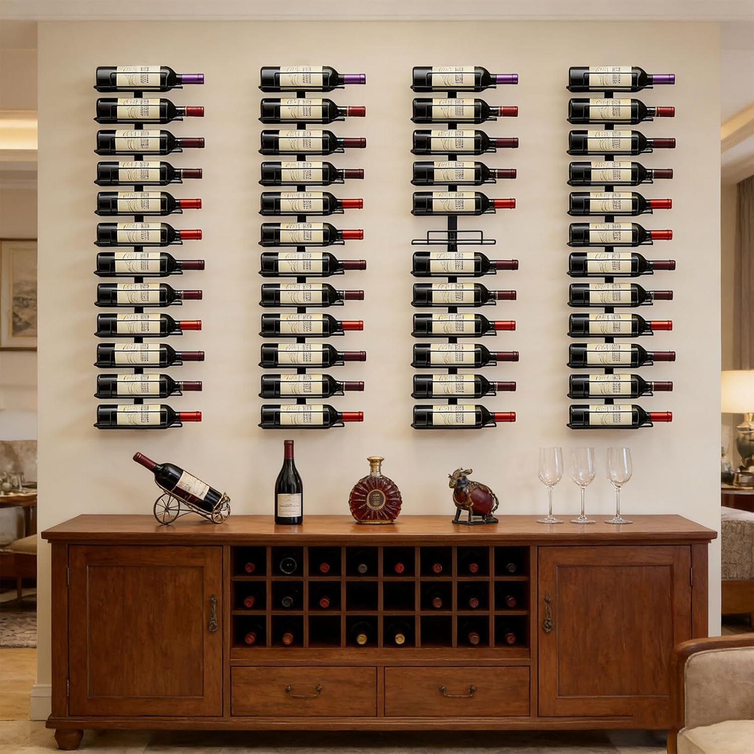 Wall Wine Bottle Holder Storage Rack