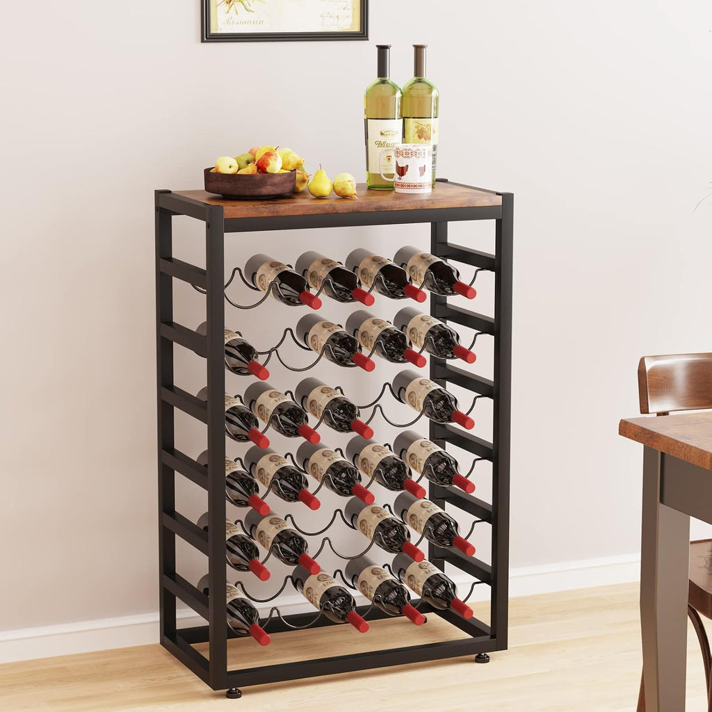 6-Tier Freestanding Wine Storage Rack