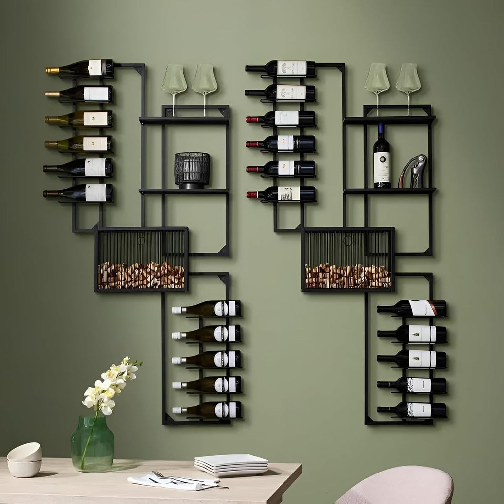 Wall Wine Rack Cork Catcher Display