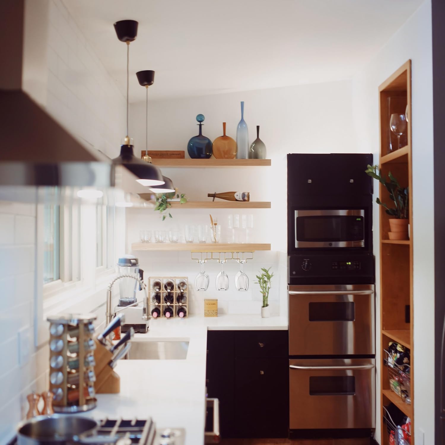 Under Cabinet Metal Stemware Glass Rack