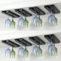 No Drill Under Cabinet Glass Holder