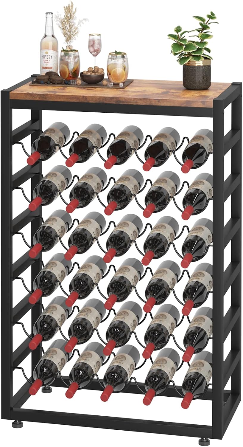 6-Tier Freestanding Wine Storage Rack