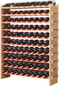 Stackable Modular Bamboo Wine Storage Rack
