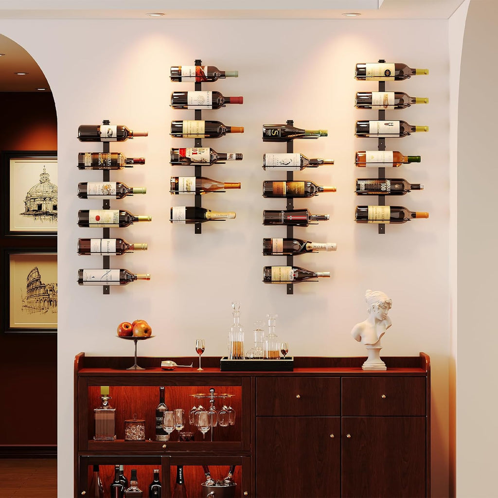Modular Metal Wall Wine Storage Rack