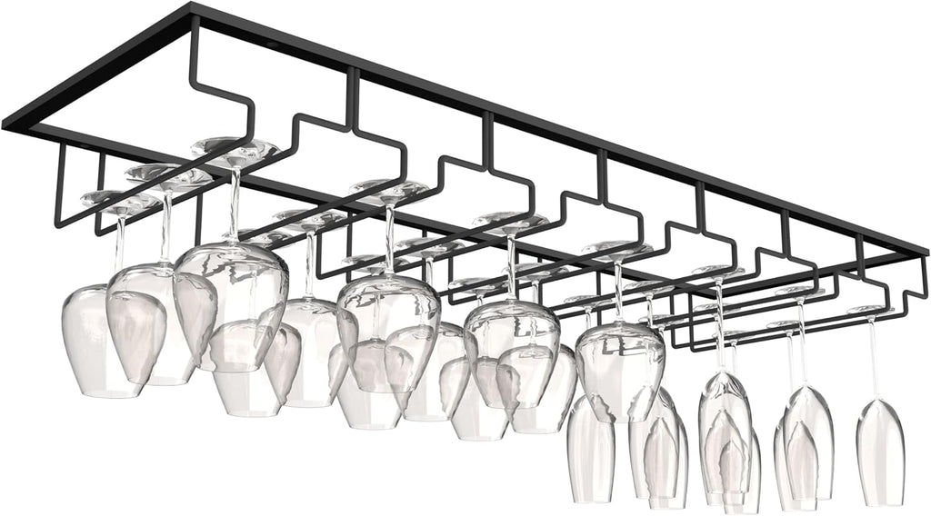Under Cabinet Metal Stemware Glass Rack