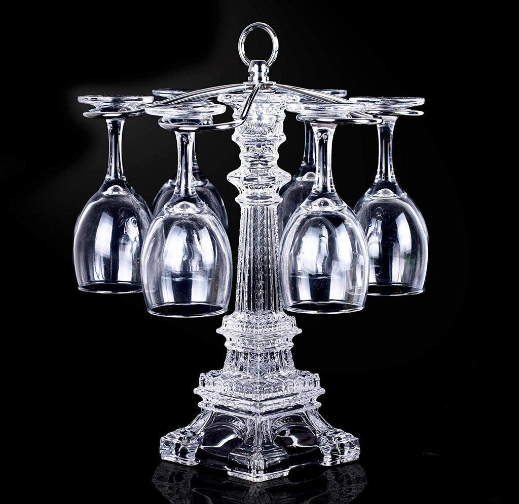 Rotating Wine Glass Holder Eiffel Tower
