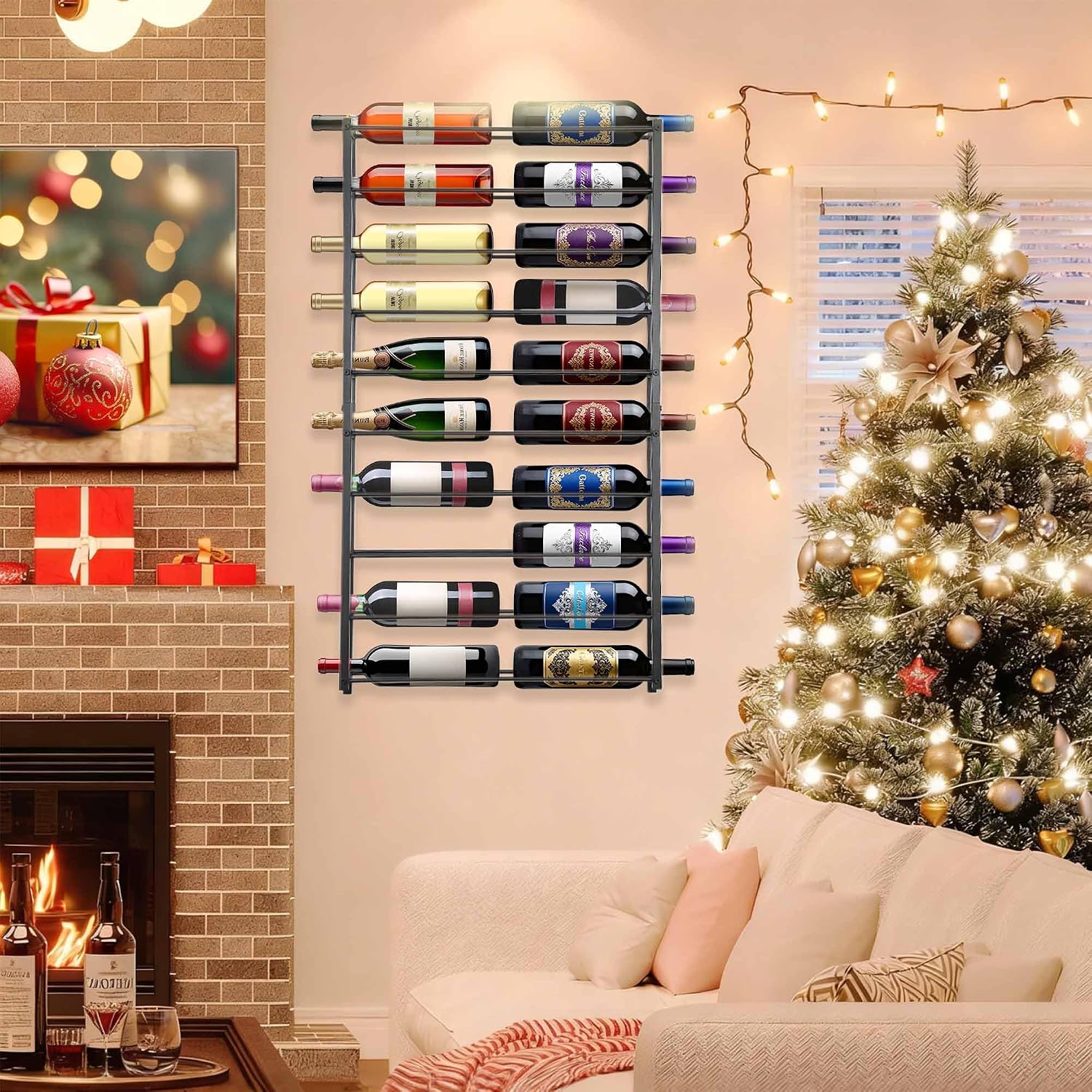 Wall Hanging Wine Storage Display Rack