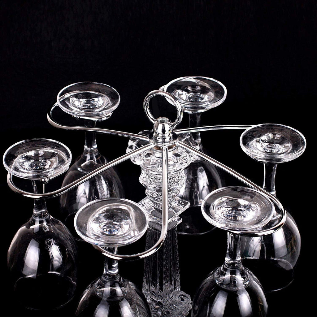 Rotating Wine Glass Holder Eiffel Tower