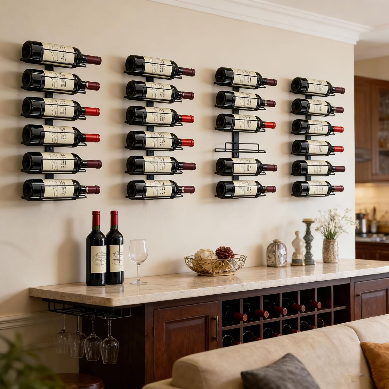 Wall Wine Bottle Holder Storage Rack