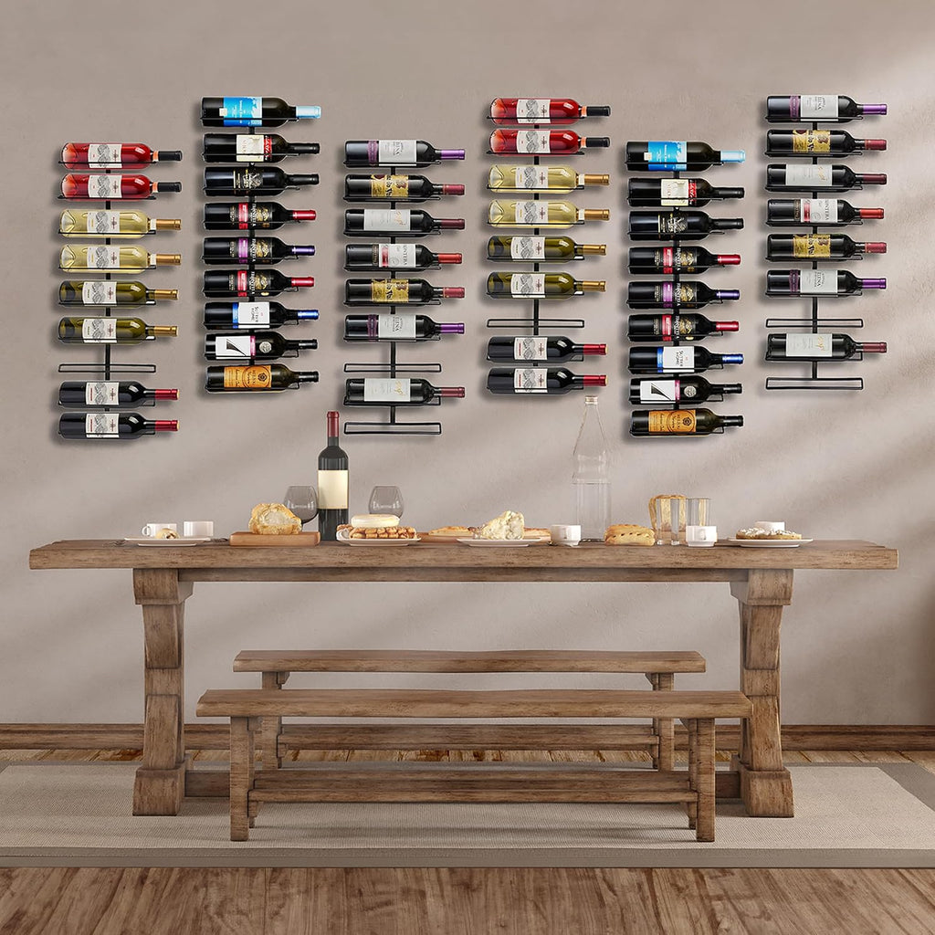 Metal Wall Wine Bottle Holder Rack