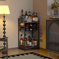 3-Tier Corner Liquor Wine Storage Cabinet