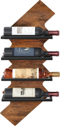 Lightning Wood Metal Wine Rack