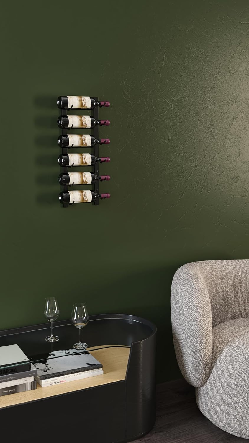 Metal Wall Wine Storage Bottle Rack